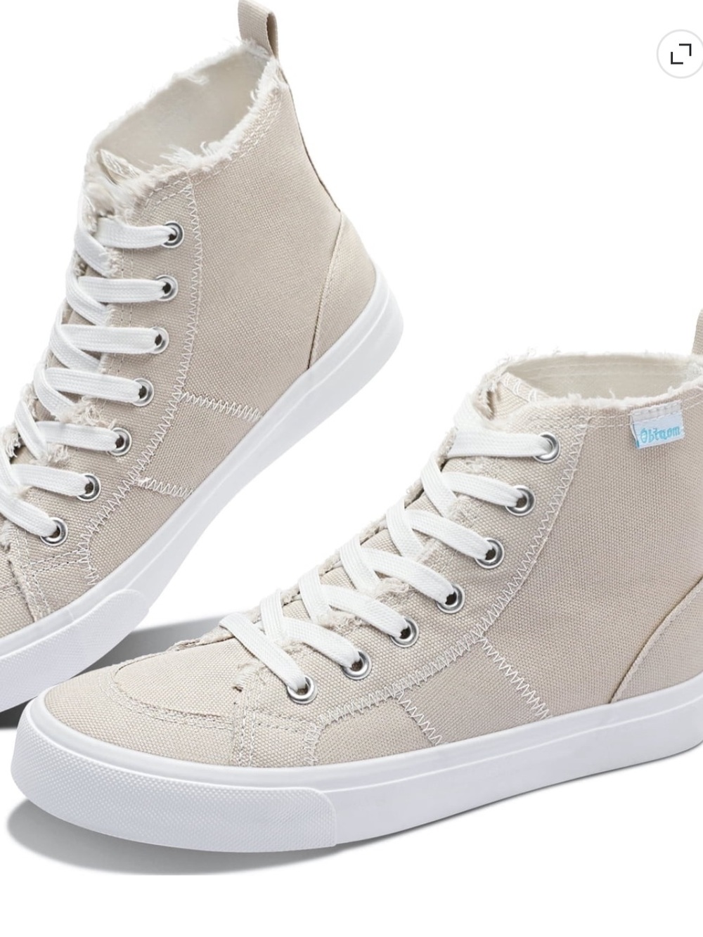 Obtaom unisex distressed sneaker women 13.5 men 12